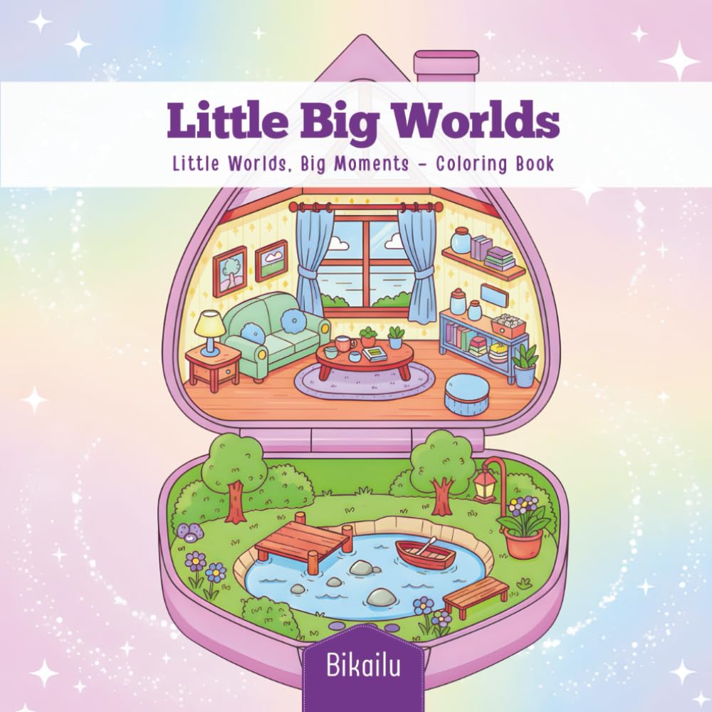 Little Big Worlds: A Pocket Worlds Coloring Book