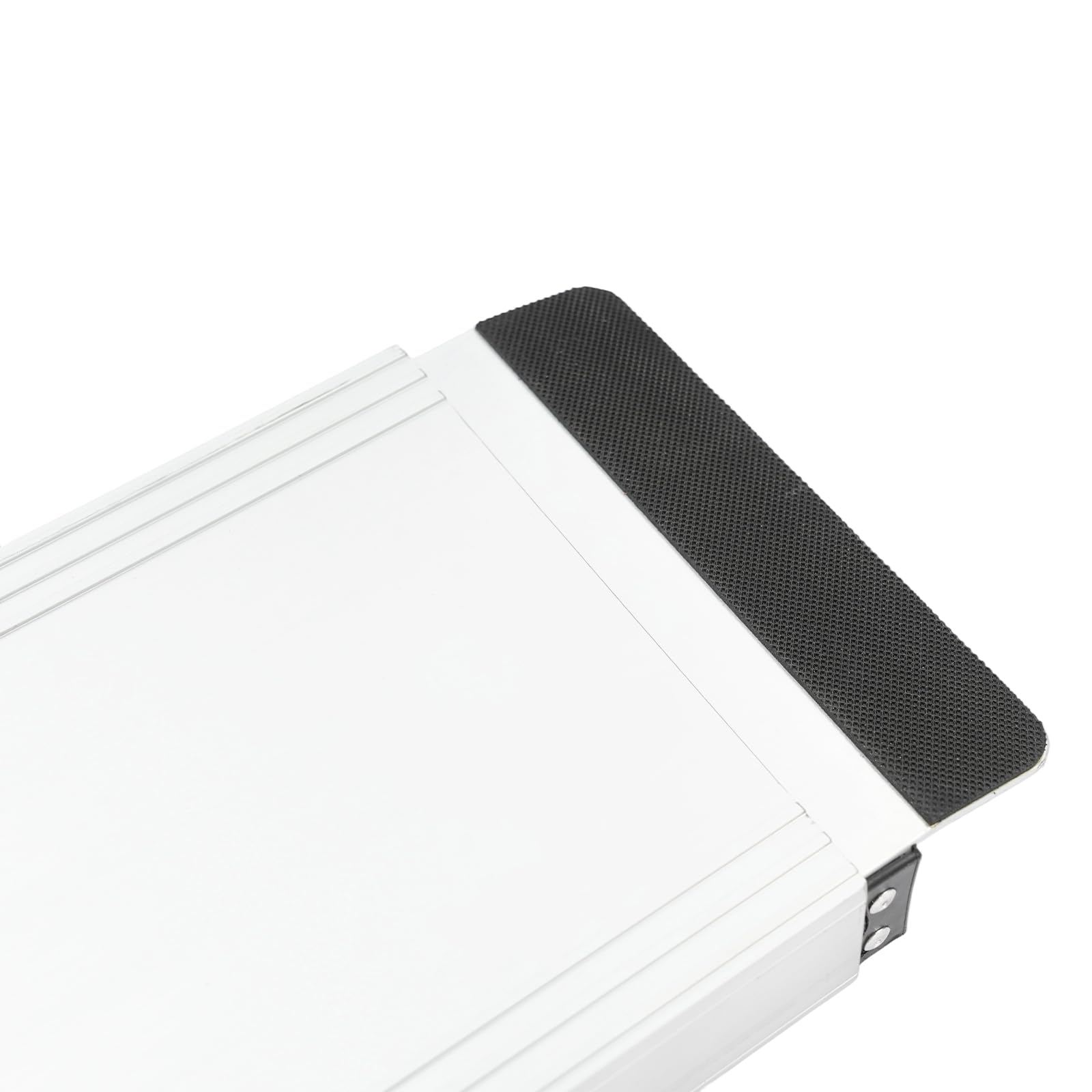 Rampa para silla de ruedas (2 unidades, 244 cm, aluminio, con bolsa de almacenamiento, rampas telescópicas ajustables, hasta 300 kg), color plateado