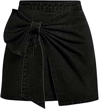 ☆送料・関税込☆THREETIMES★Bow denim skirt★ ☆送料・関税込☆THREETIMES☆Bow denim skirt☆ (threetimes