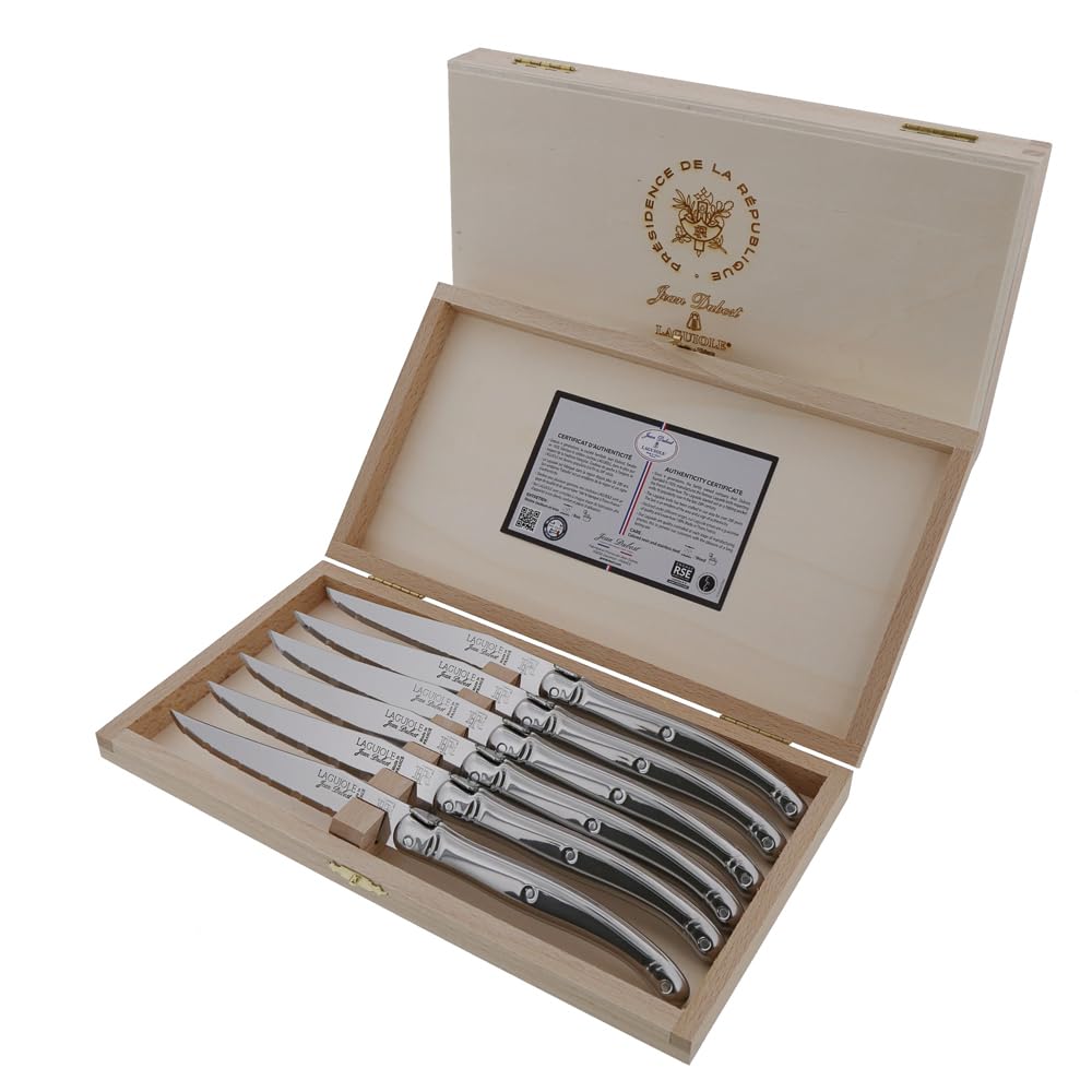 Couteaux à steak coffret de 6 L0060014L06344 pour des découpes de viande nettes au quotidien