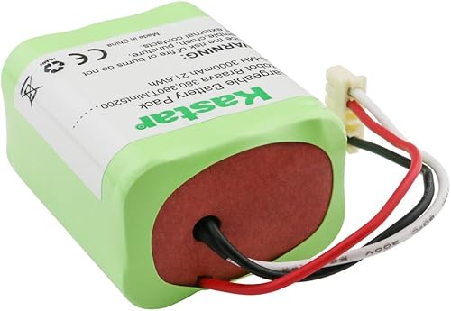 Miniatura 3 de Kastar BRAAVA380 Batería (2 unidades), Ni-MH 7.2V 3000mAh, iRobot Mint 5200 Batería de repuesto para aspiradora IRobot Braava 380, 380T, Mint5200,