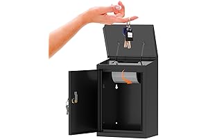 Key Drop Box for Automotive, Protect Valuables from Theft & Weather, Large Capacity 6x10x14 Inches