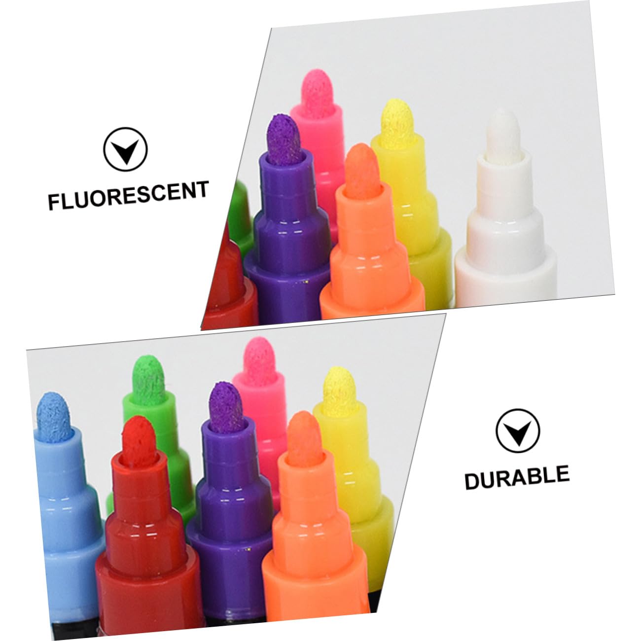 OSALADI 12 Stück Erasable Chalk Markers Flüssige Kreidemarker für Tafel Wiederverwendbare Marker für Kreative Projekte Ergonomisches Design und Staubfrei