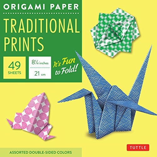 Origami Paper Traditional Prints: Assorted Double-Sided Colors Origami Paper Traditional Prints: Assorted Double-Sided Colors