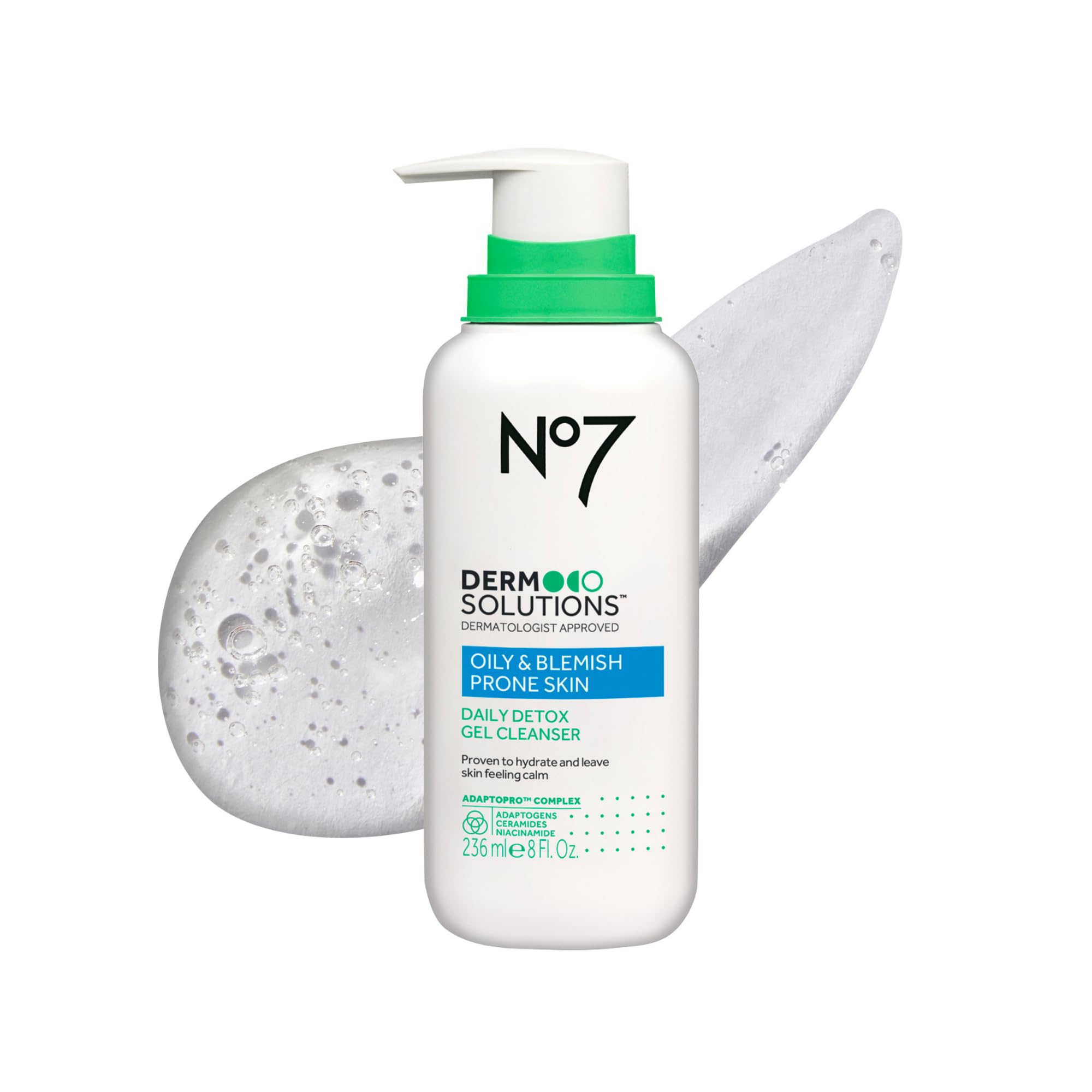 Amazon.com: No7 Derm Solutions Daily Detox Foaming Face Wash - Gel