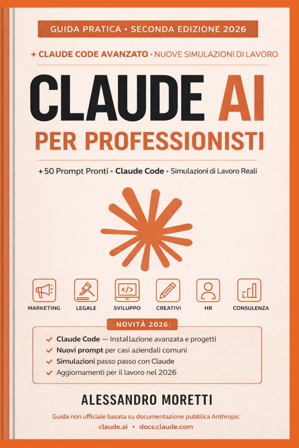 Claude AI per Professionisti: Come usare Claude (Design, Code e Cowork) per lavorare meglio nel 2026: prompt, casi reali e workflow pronti all’uso