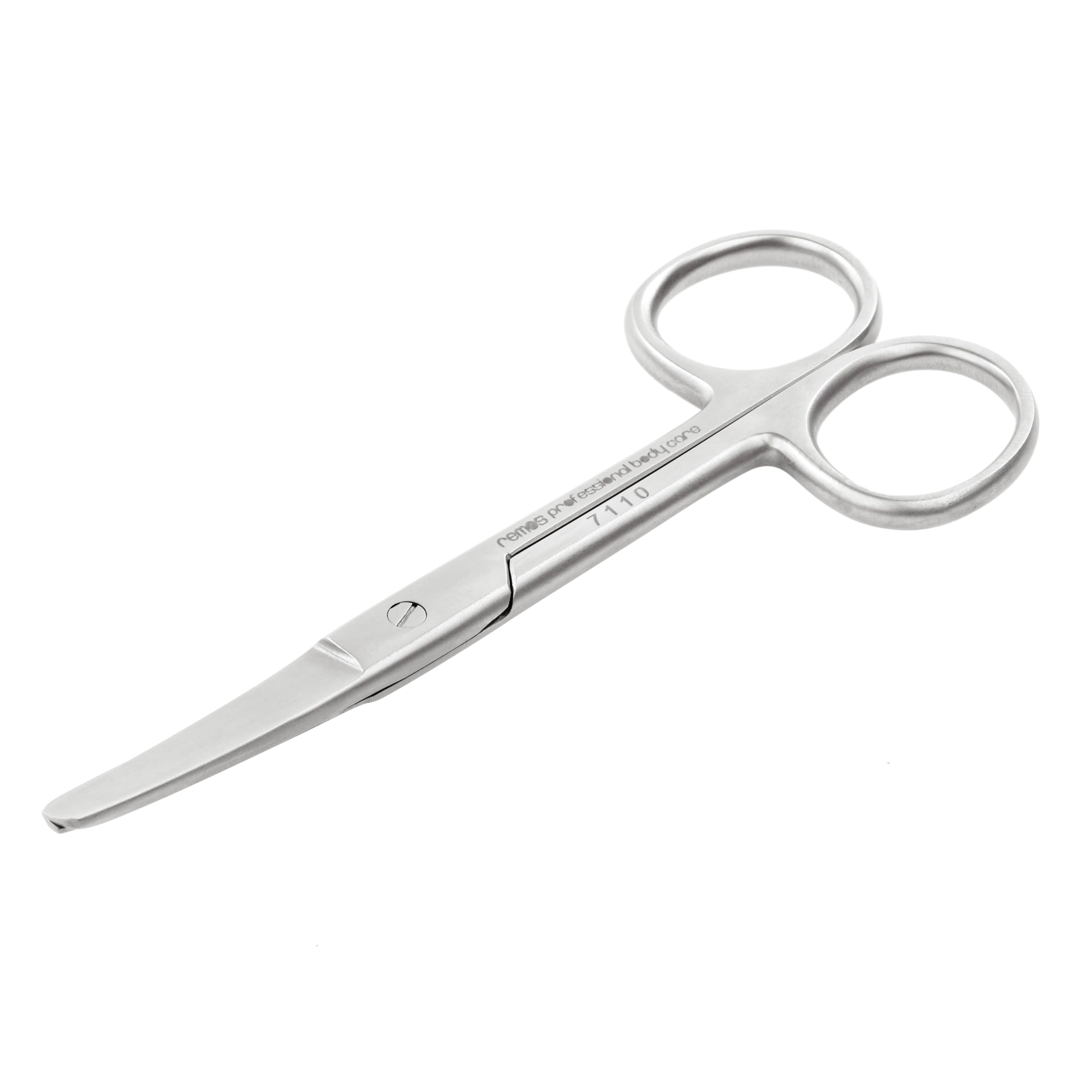 Remos Professional Body Care Silver Remos Household Scissors, Universal, Round, Curved Blade, 12 Cm, Stainless Steel