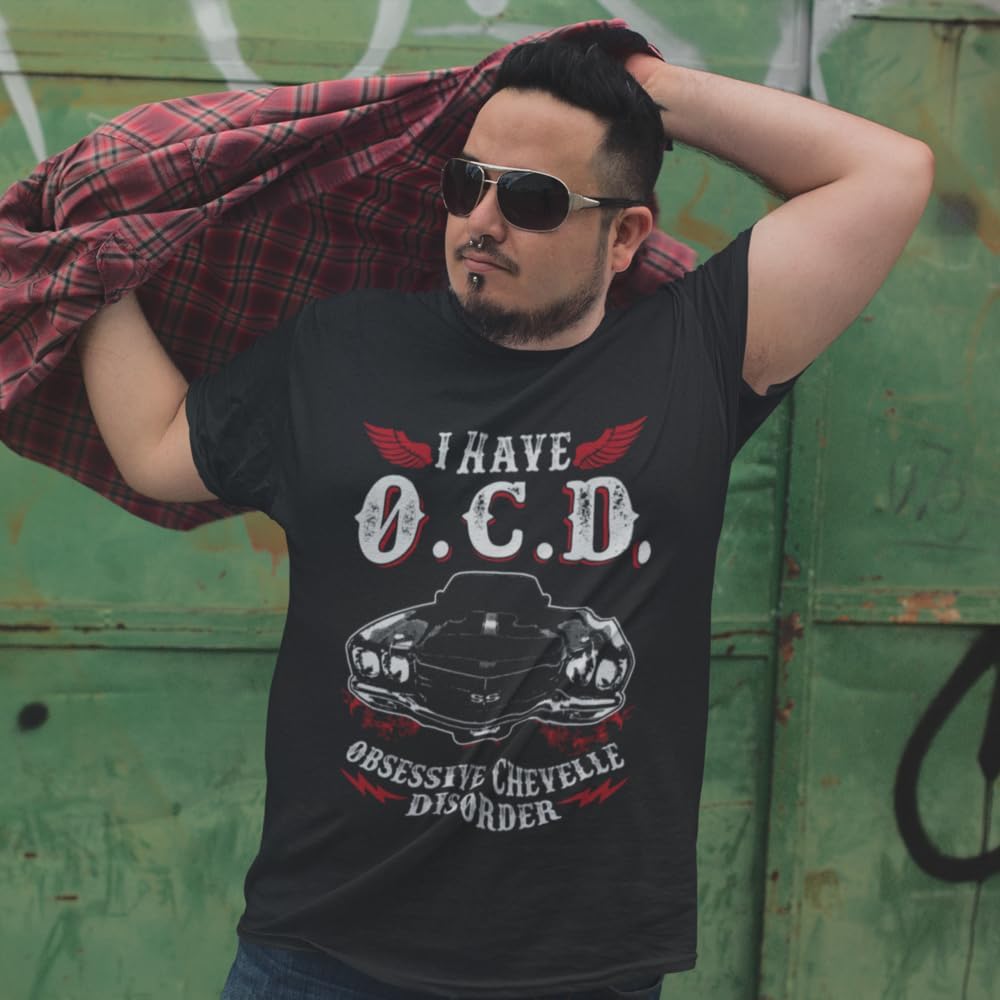 Chevy Chevelle Mens T-Shirt American Muscle Race Car Chevy Classic Tee Shirt