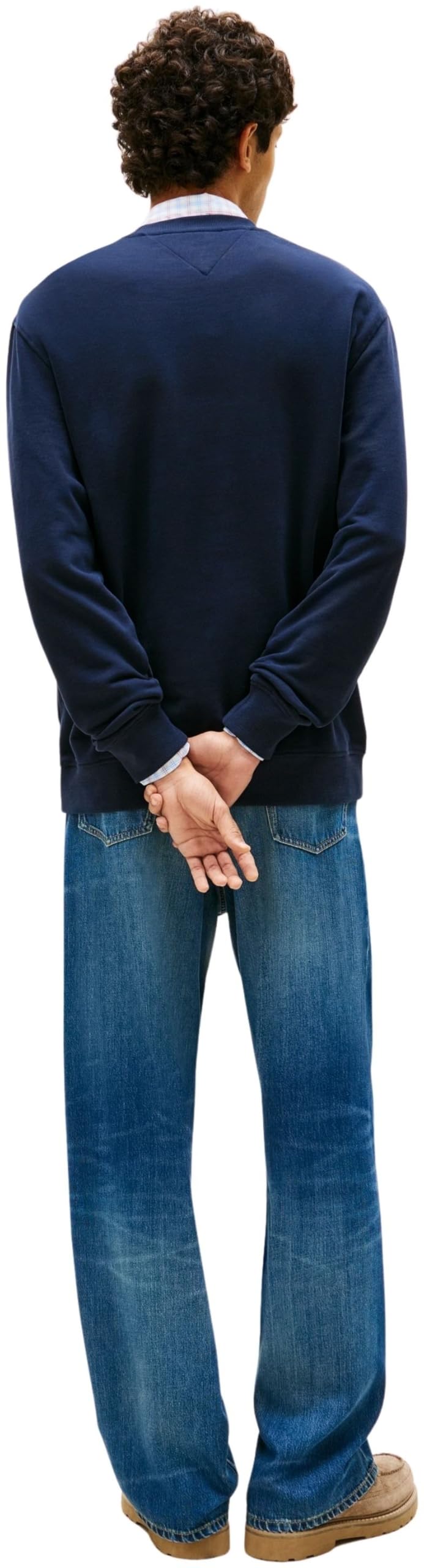 Tommy Jeans TJM Reg Sign Stripe Cnck Ext Dm0dm23019 Sudadera sin Botones Hombre (Pack de 1)