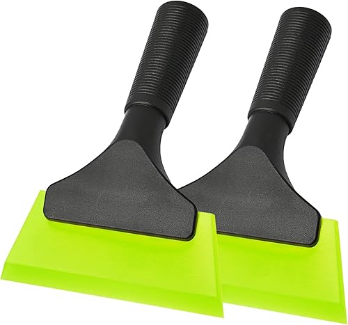 Miniatura 9 de EHDIS Escobilla de goma pequeña de 5 pulgadas para automóvil, vidrio, espejo, ducha, automóvil, ventanas, color rojo (rojo, 2)