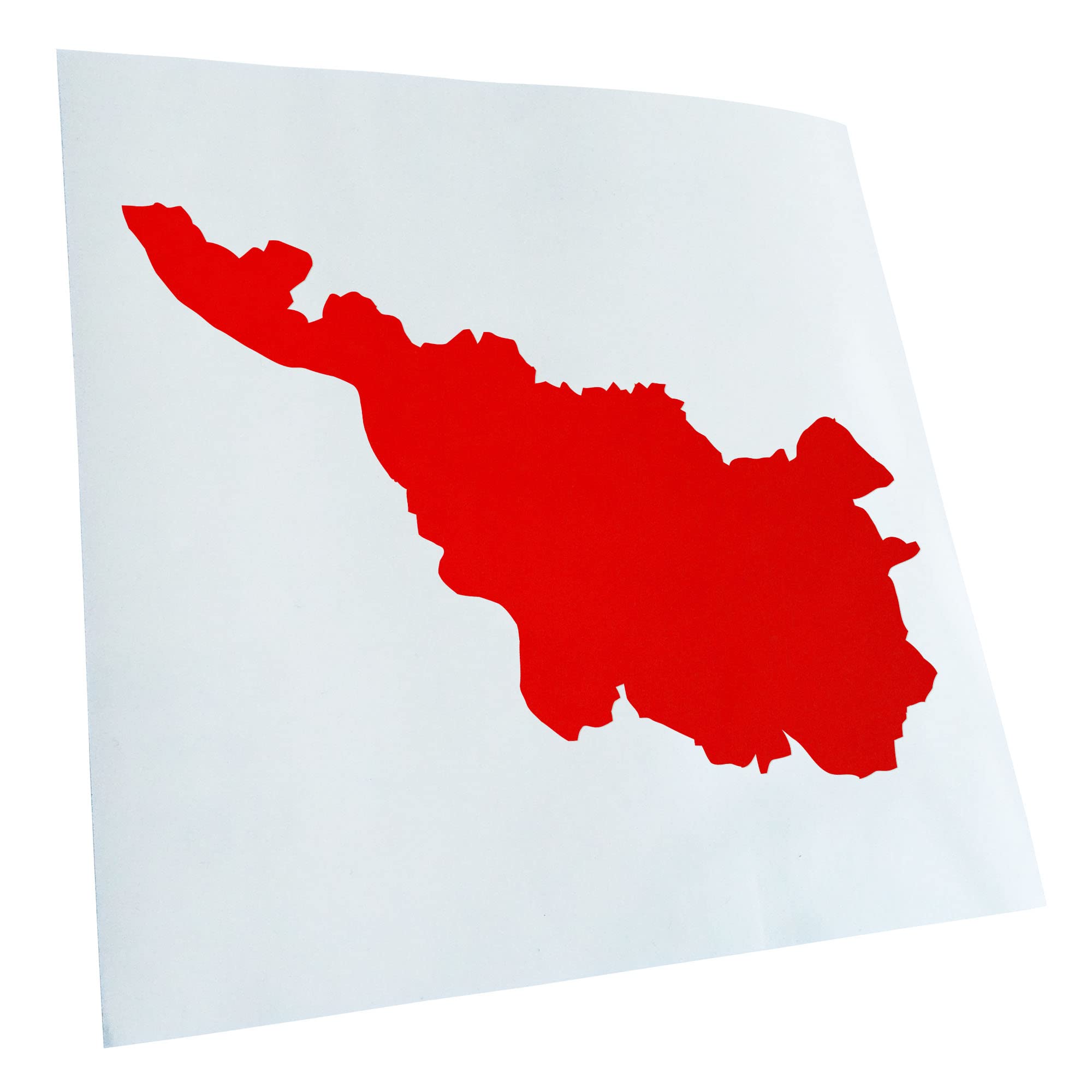 Kiwistar - Car Sticker - Red - 40 x 29 cm Bremen Germany Silhouette - Rear Window Car Sticker Weatherproof for Car Truck Moped Truck - Sticker Exterior Self-Adhesive Tuning Accessories for Windows