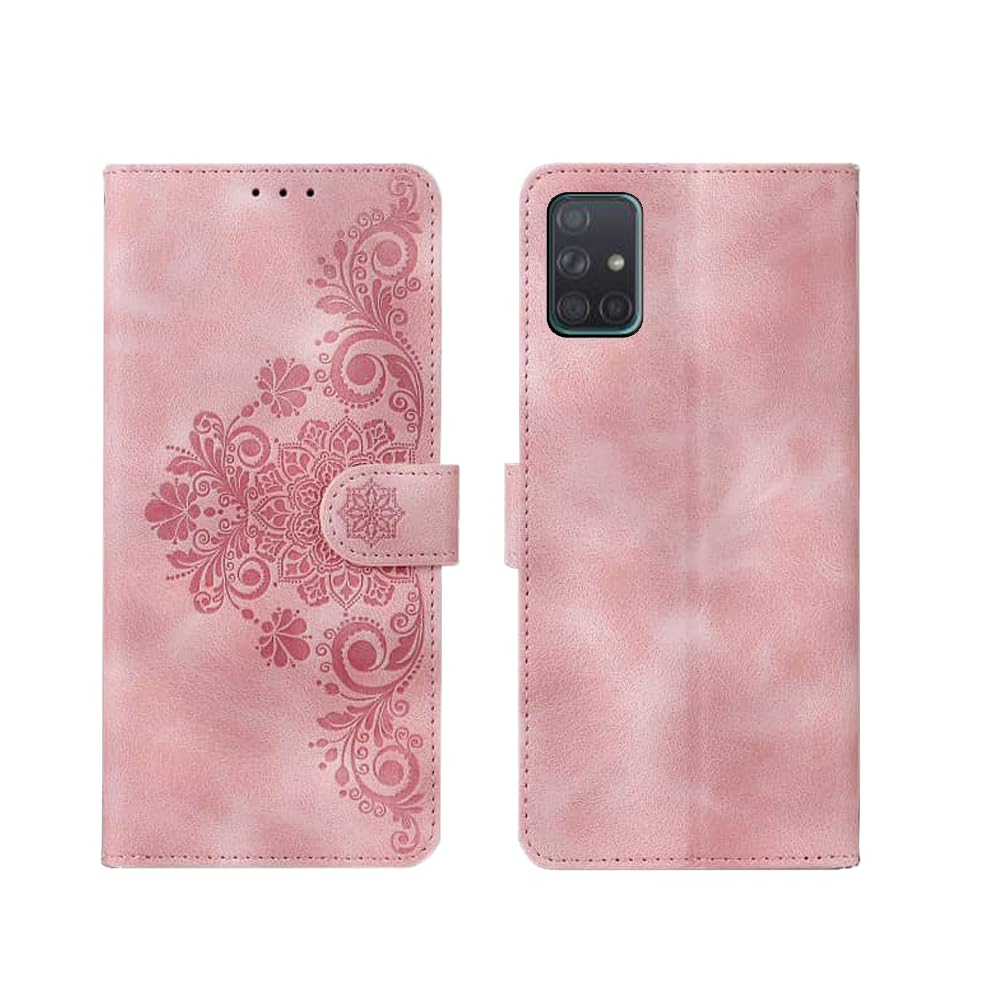 Inktree Samsung Galaxy A71 Flip Cover | Card Pockets Wallet & Stand | Flip Cover for Samsung Galaxy A71 - Floral Mandala Pink (B0CQ4ZLTHN) Amazon Price History, Amazon Price Tracker