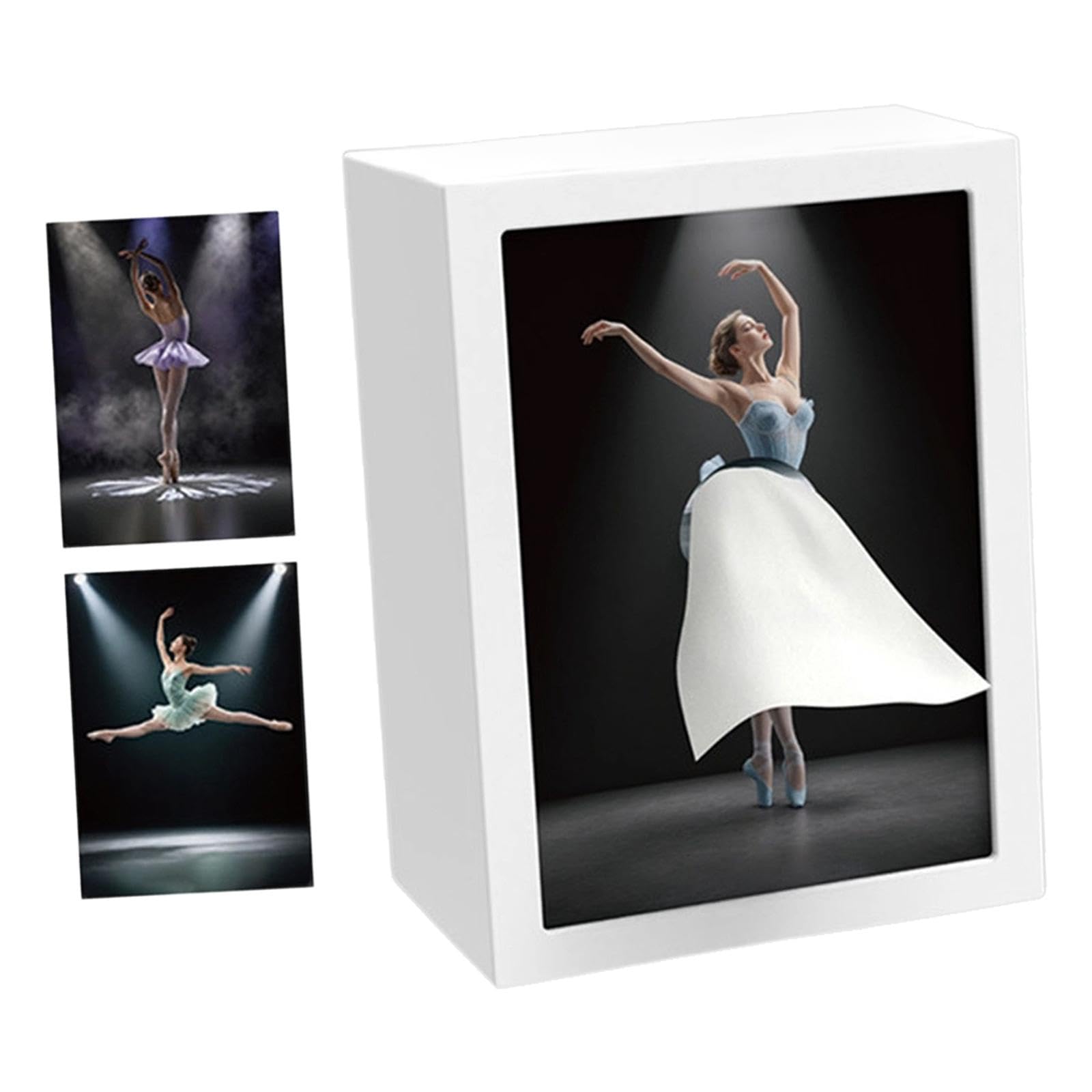 rockible Porta fazzoletti a Forma di Ballerina, Oggetto Decorativo Creativo e Pratico per la casa, con Luce Integrata, Ideale per Camera da Letto, Bagno,