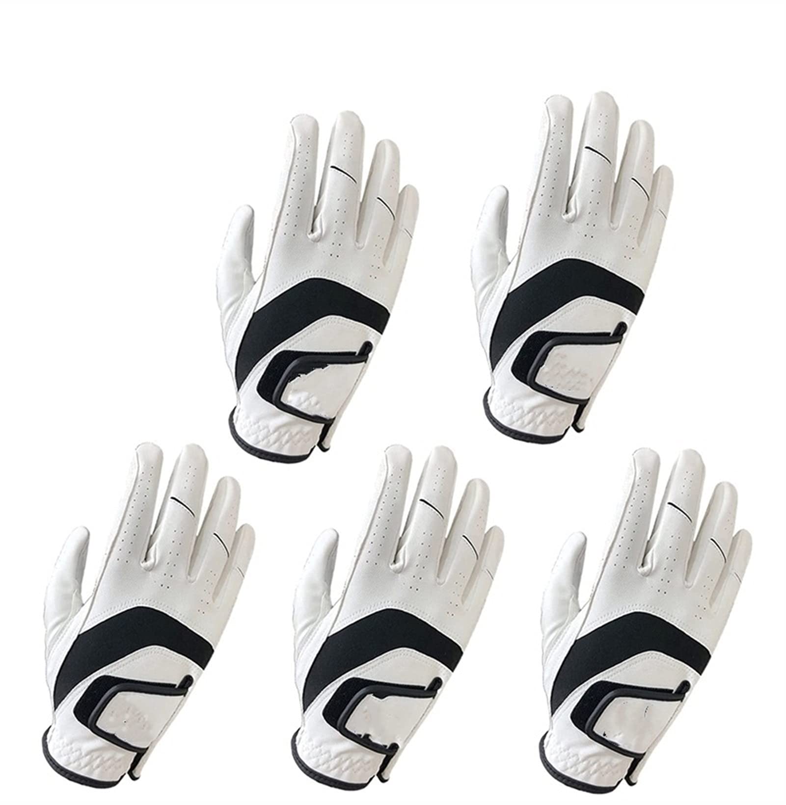 Guante Golf,Guante De Golf 10 PCS Hot Todos LOS Tiempo Guantes DE Golf Soft Soft Hombres Hombres IZQUIERDOS DE LA Mano DE CUERA DE Cuerpo DE LA Manera DE LA Muy