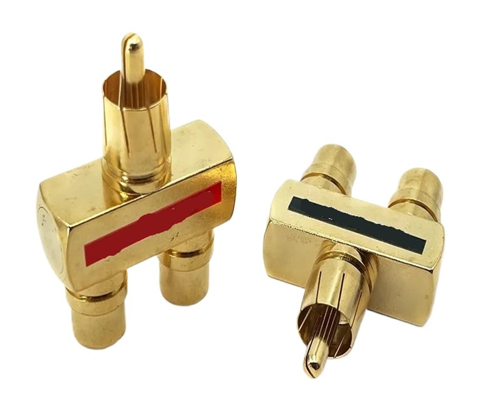 Adaptateurs vidéo RCA plaqués or, 2/4/8/16 pièces, deux connecteurs mâles et deux femelles(4pcs)
