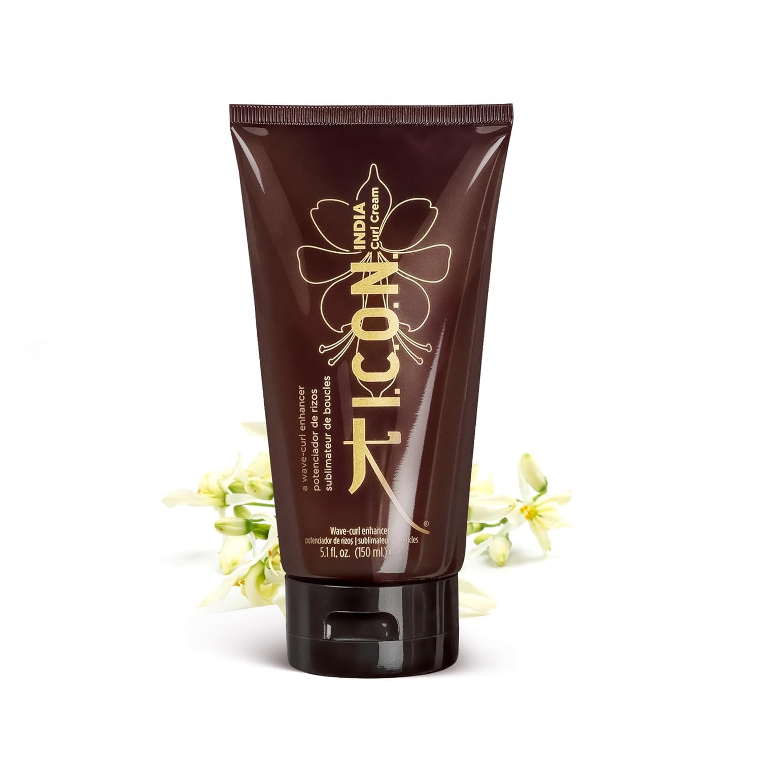 I.C.O.N. India Curl Cream, Defining Cream for Wavy & Curly Hair, 5.1 oz