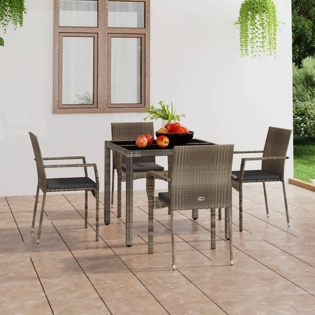 Chaises de jardin Solivagant lot de 4 en résine tressée pour éviter l'usure