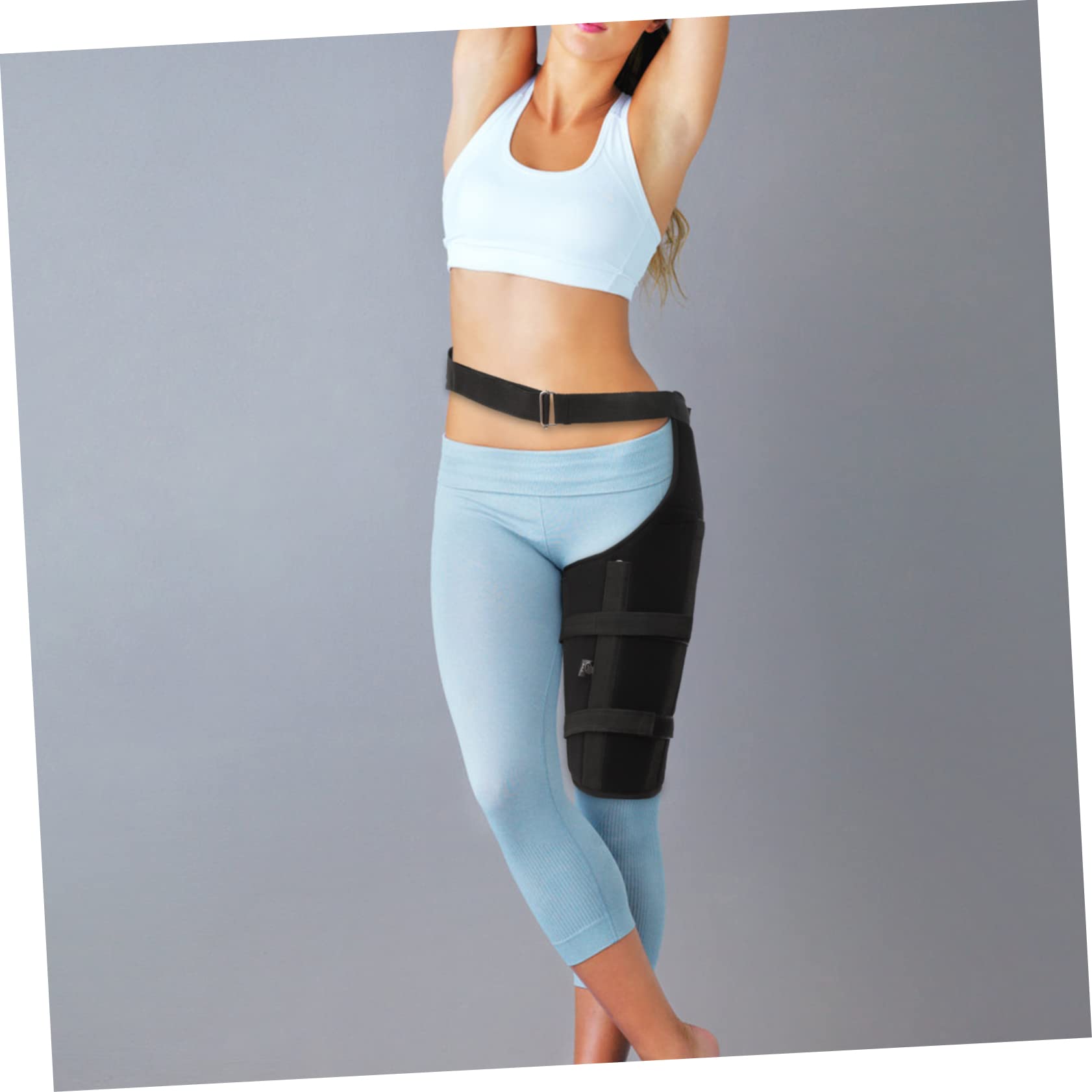 FOMIYES Hip Support Brace Breathable Portable Hip Protector for Hip Sprain Protection Durable Fitness Brace for Basketball Football Running and More