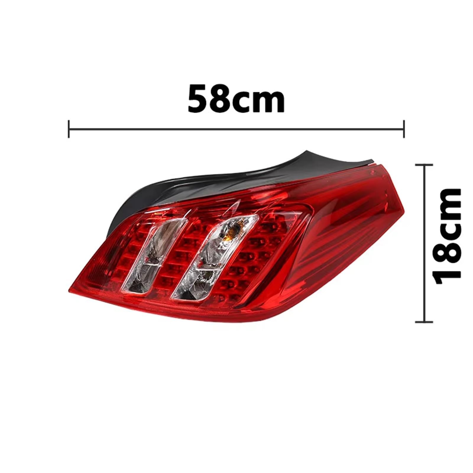 Montaje de luces traseras Compatible Con Peugeot 508 2011 2012 2013 2014 Conjunto De Luces Traseras, Luz Freno, Intermitente, Antiniebla Piezas Automóviles