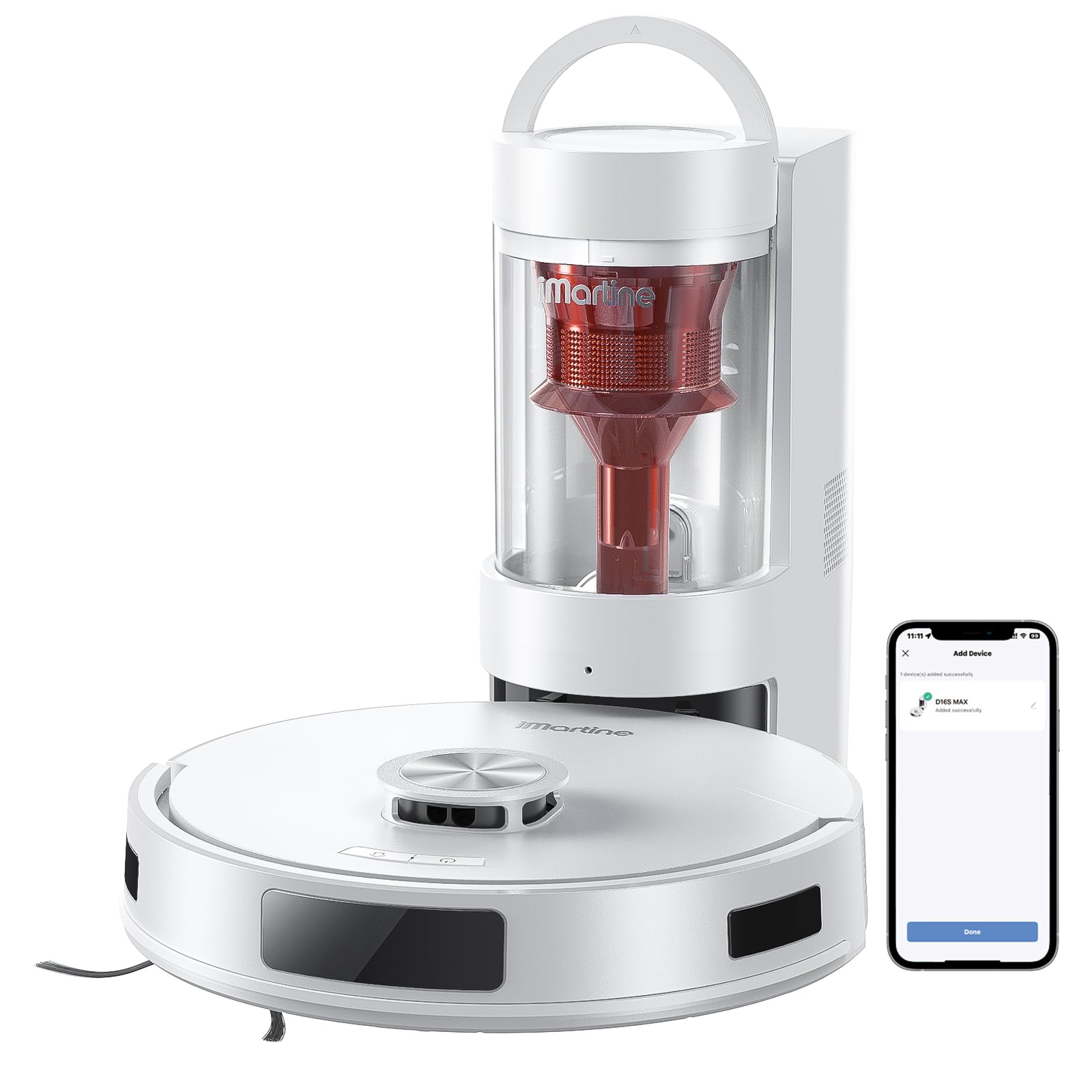 Photo 1 of Robot Vacuum and Mop 18000Pa Suction, Bagless Self-Emptying, Smart Mapping