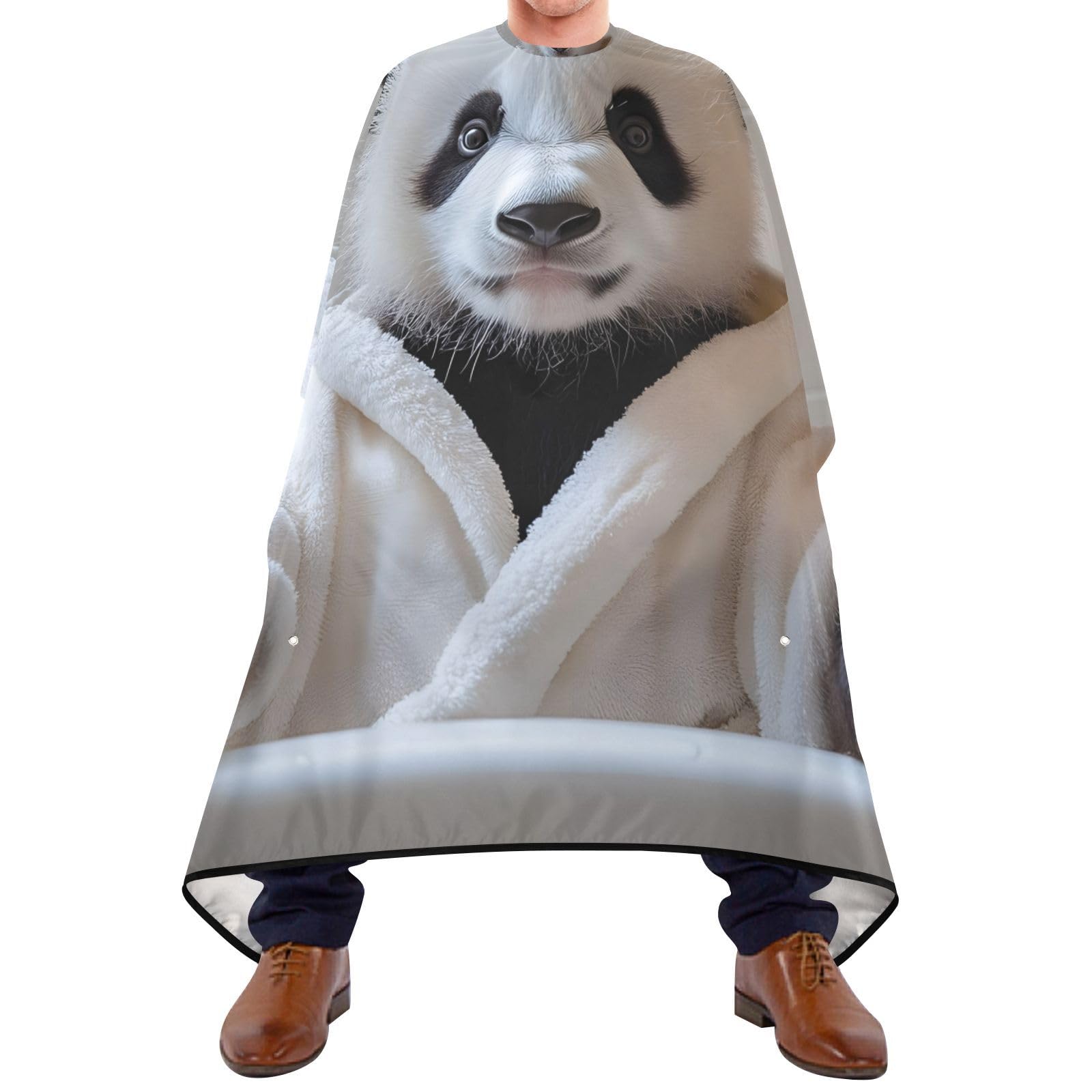 Hezely Panda Bath Hair Dye Cape, Barber Cape for Adults,Waterproof Salon Cape,Waterproof Hairdressing Styling Hair Cutting, 65