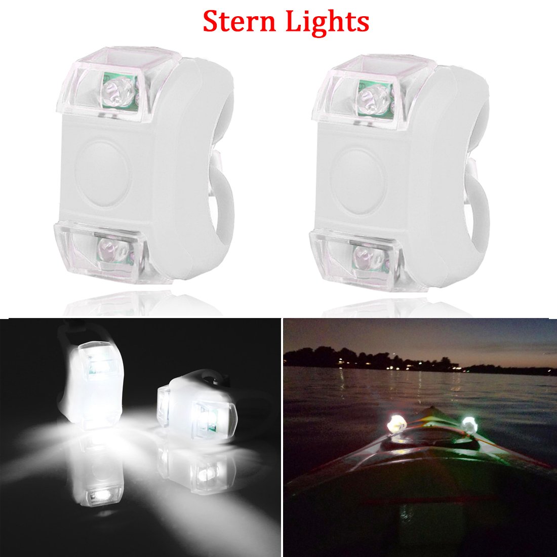 Buy Botepon Marine Boat Bow Led Navigation Lights Stern Lights Emergency Lights for Boat Pontoon