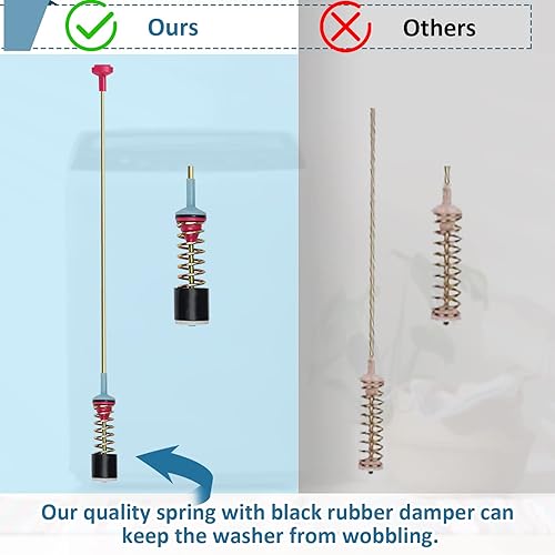 Miniatura 6 de DC97-18610F WA50M7450AWA4 DC97-18610A Kit de varillas de suspensión para arandela Samsung WA50M7450APA4 WA54M8750AWA4 WA50M7450AWA4 WA52M7750AV4A4