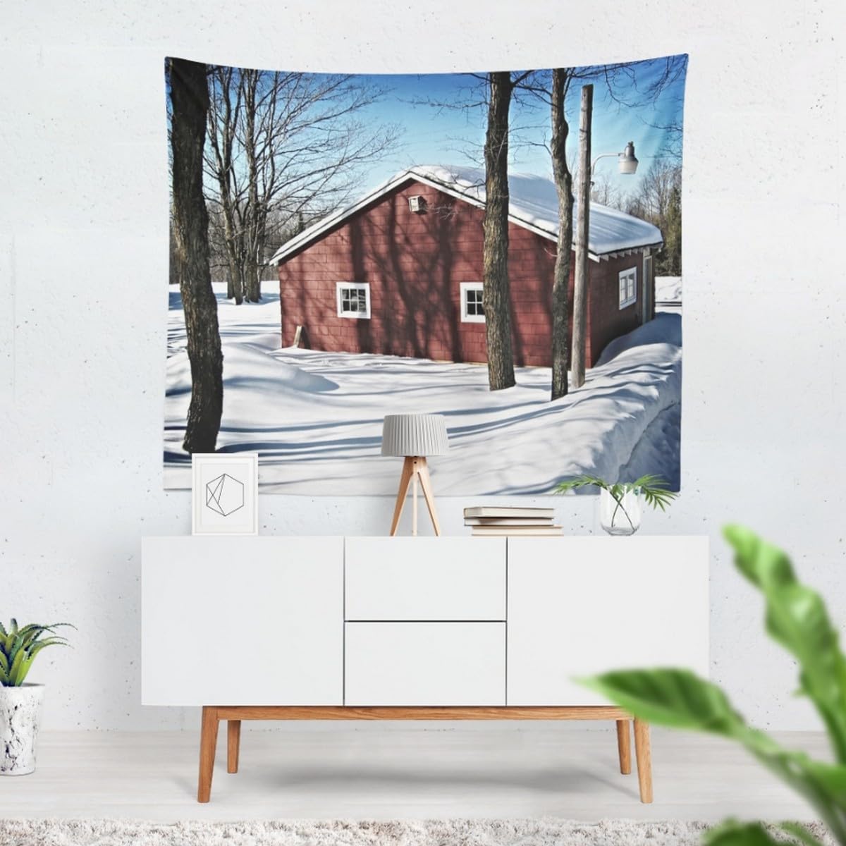 Tapestry Cool Vertical Tapestry For Bedroom House Wall Cloth For Room Wall Coverings For Bathroom White Wall Decor Printed Fabric 40X30 Inches