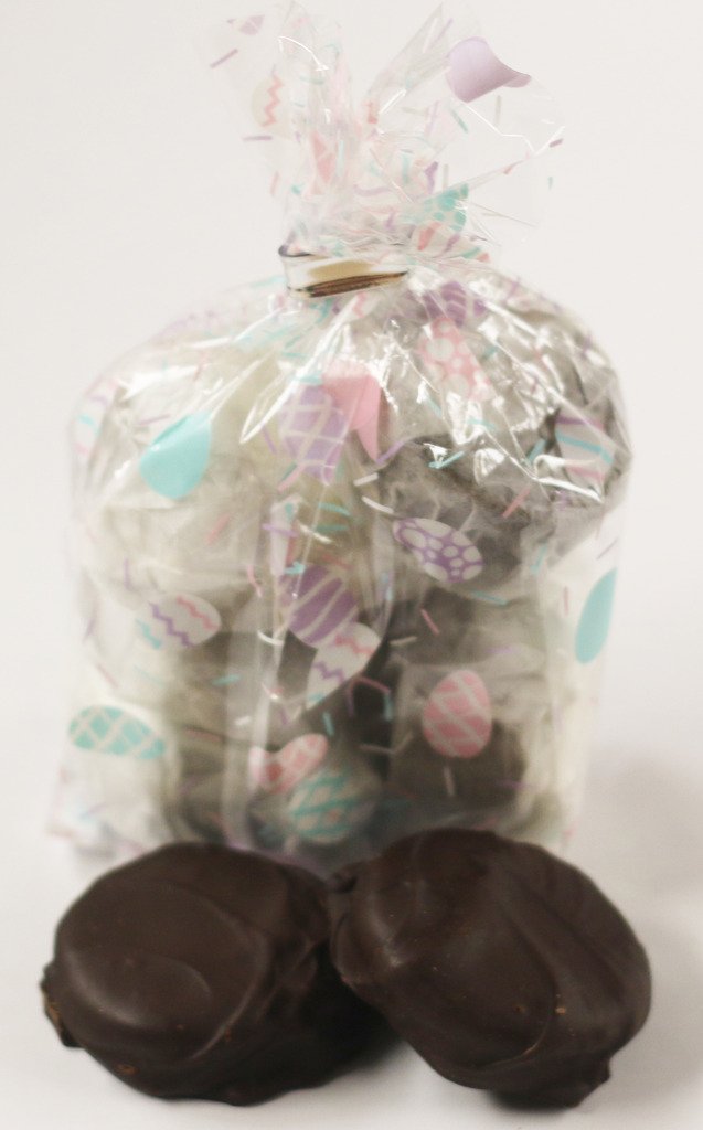 Scott's Cakes Dark Chocolate Covered Oreos in a 1 Pound Easter Eggs Bag