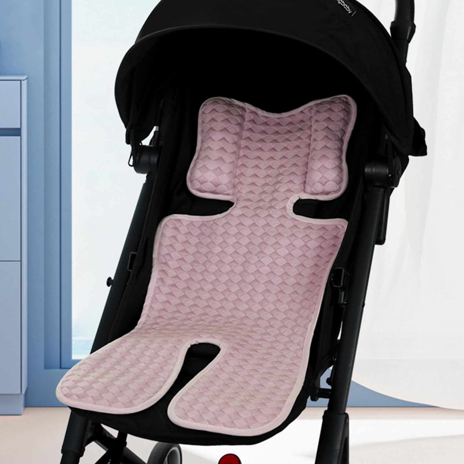 Pram Cooling Mat, Car Seat Cooler Pad for Baby, Summer Stroller Ice Silk Cushion, Baby Pushchair Seat Ice Liners, Breathable ICES Silk Mat for Children