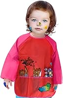 Vista 25 de KUUQA Delantales de arte para niños, suministros de pintura (pinturas y pinceles no incluidos)