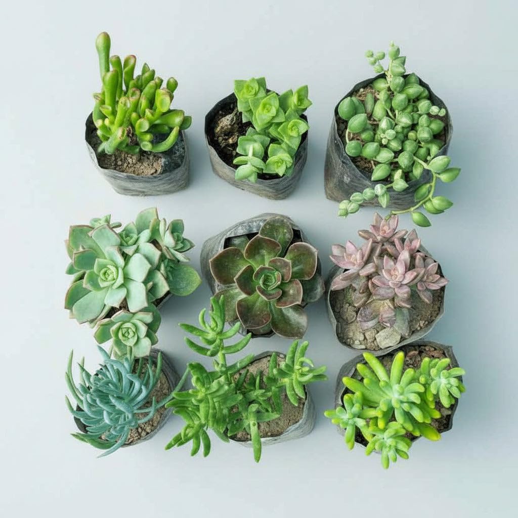 SucculentsMart Succulent Combo Pack, 9 Plants, for Indoor and Balcony Decor, Low Maintenance-picture-17