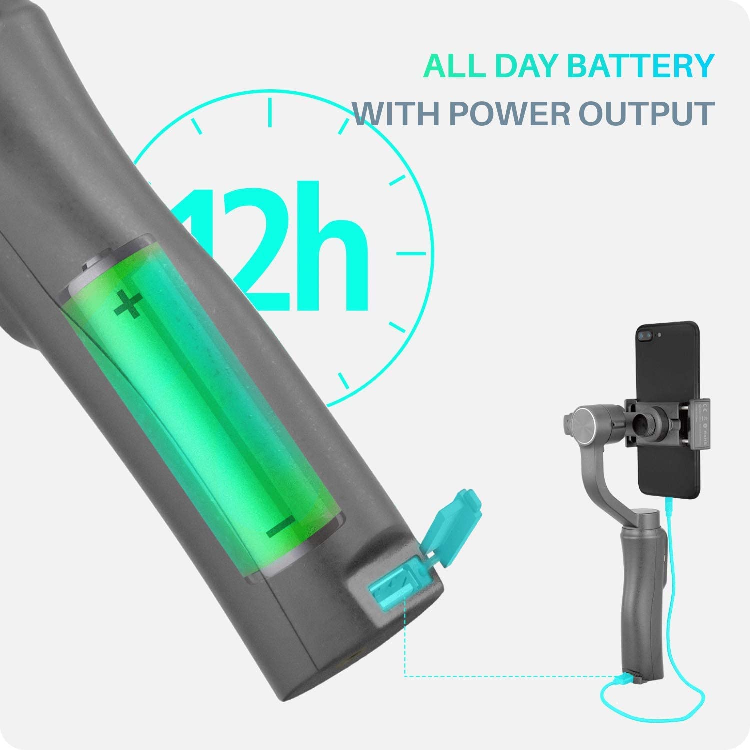 Gimbal para telefone Cinepeer, estabilizador de suspensão de 3