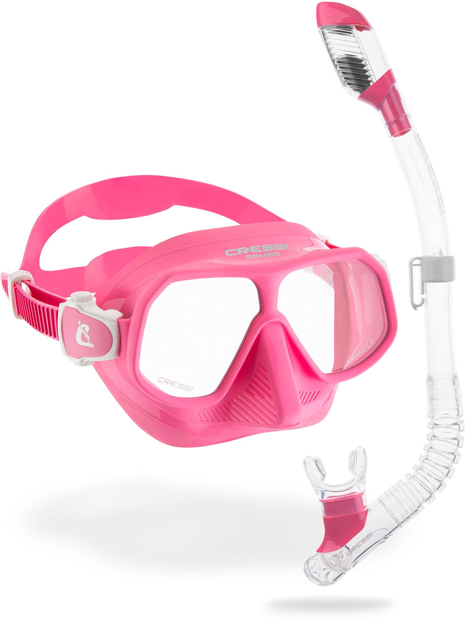CRESSI Kids Snorkeling Kit Maschera e Boccaglio per bambini 7-15 anni Rombo Mini Dry