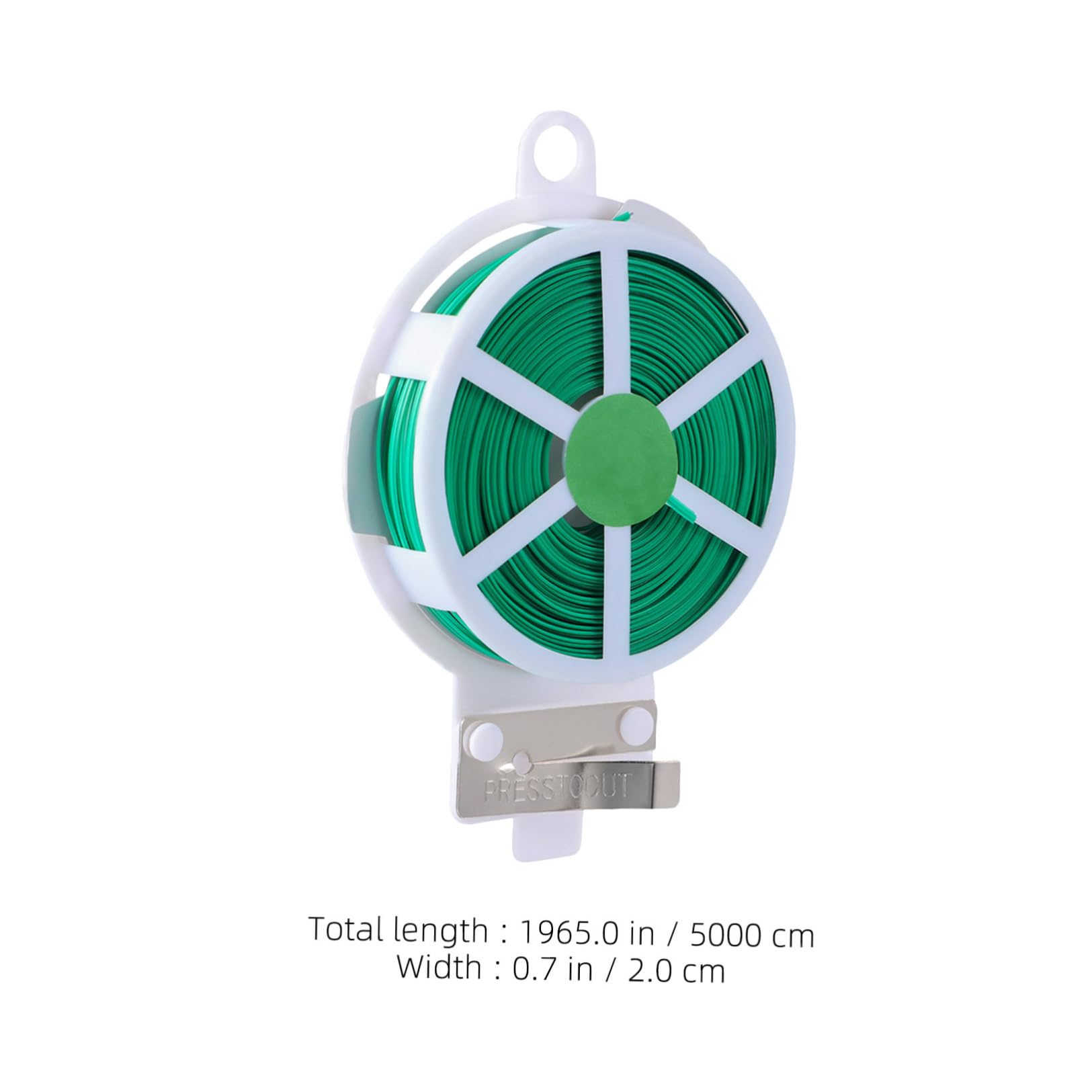 Liens de Jardinage pour Plantes, 12 Rouleaux, Fil Fer PE Vert