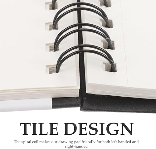 Miniatura 2 de EXCEART Libro de dibujo Acuarela Pintura Cuaderno de bocetos en blanco Libro de dibujo de arte Cuaderno de dibujo en espiral Libro de bocetos