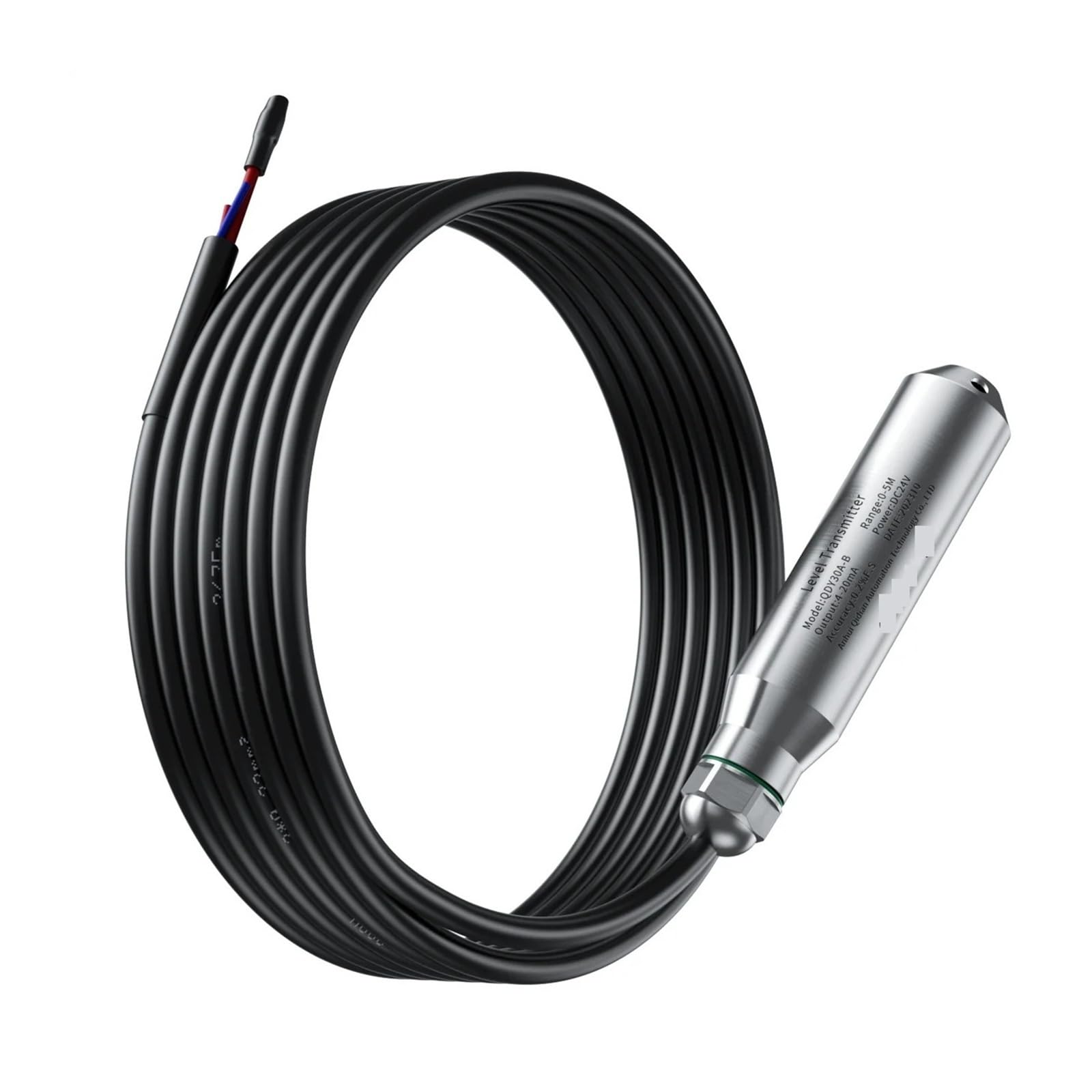Czujnik poziomu wody 4-20mA 0-5m 0-10V RS485 Nadajnik czujnika poziomu wody Solidna ochrona(2M Range 4M Cable,0-10V)