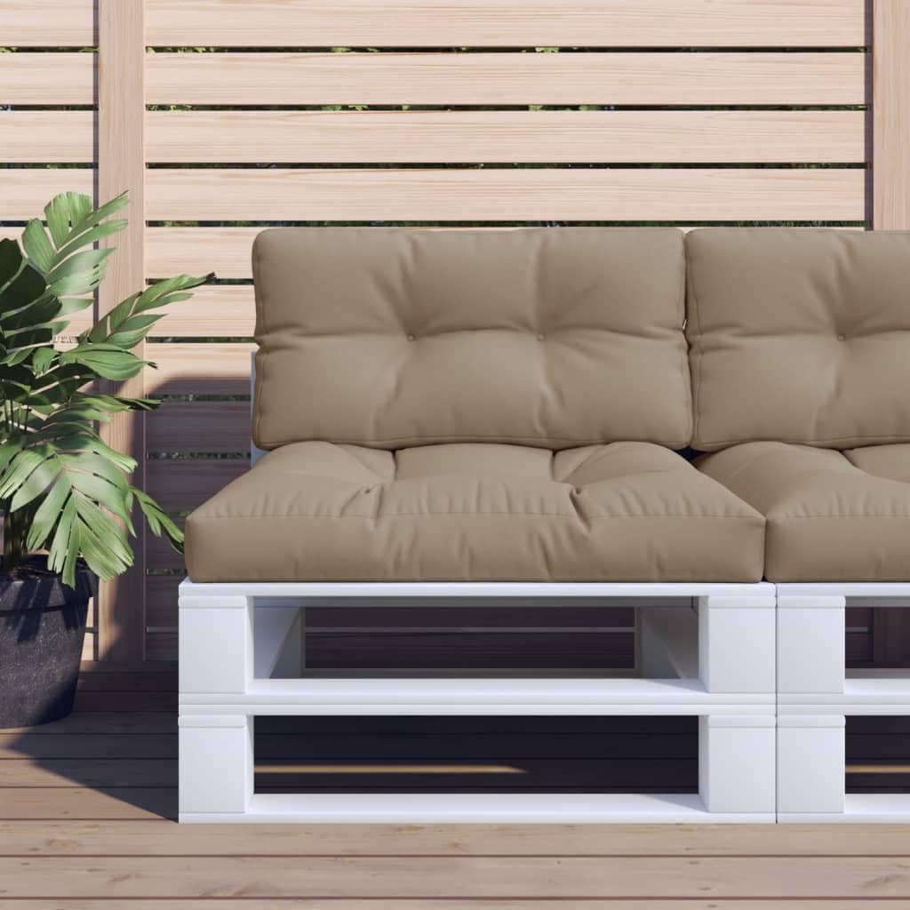 Cuscino per pallet, 80 x 40 x 12 cm, tessuto in poliestere, impermeabile, imbottito, morbido, comodo, come cuscino per sedia da giardino, balcone, terrazza e uso interno