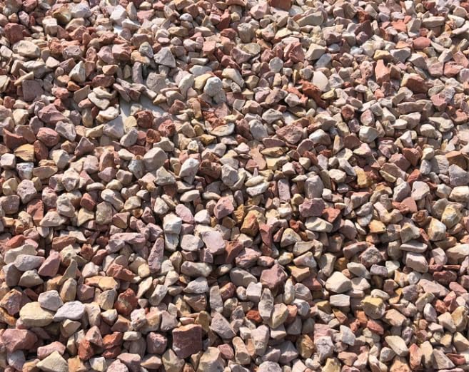 Gravier Rose Calcaire 8/14 pour extérieur de jardin - Big Bag 350kg (7m²)