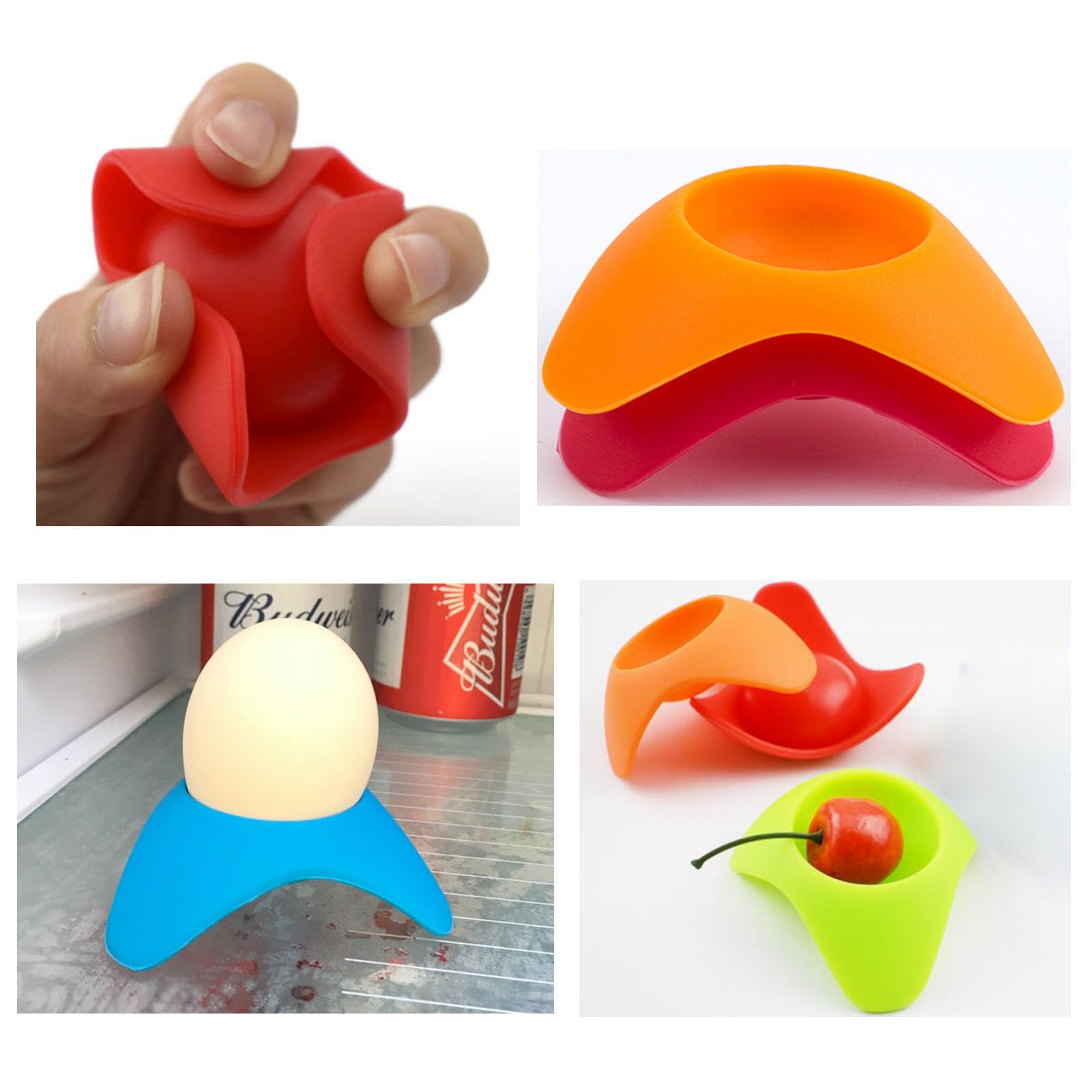 Cuit Oeufs, 7 Cuit Pocheuse Oeuf, Coquetier De Qualité Aimentaire Silicone, Faire Bouillir Des