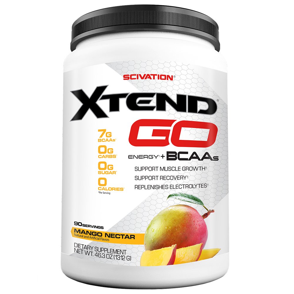 Buy Scivation Xtend Go Amino Energy BCAA Powder for Pre Workout Or Anytime Energy, BCAAs, Mango