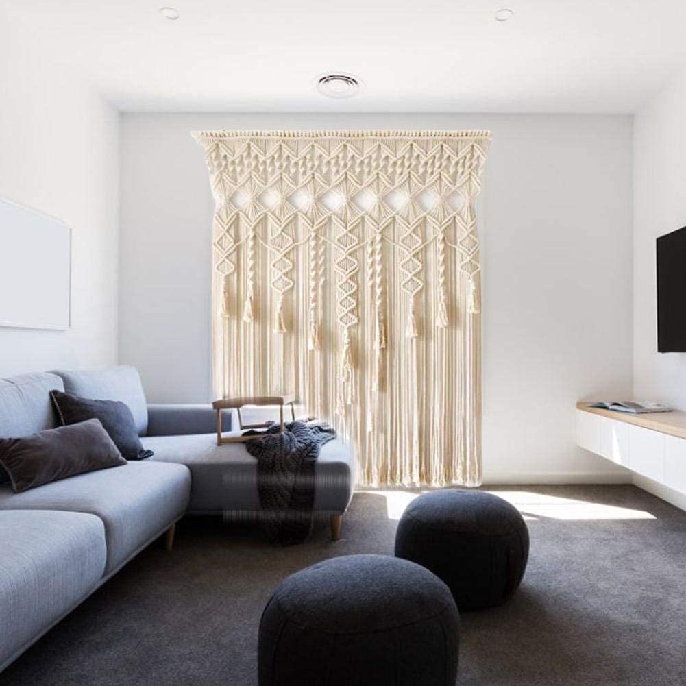 Tapiz Colgante de Pared Tejido de macramé, decoración de Arte geométrico Bohemio para el hogar, macramé Hecho a Mano, decoración del hogar, decoración de la habitación del Dormitorio del apartamento
