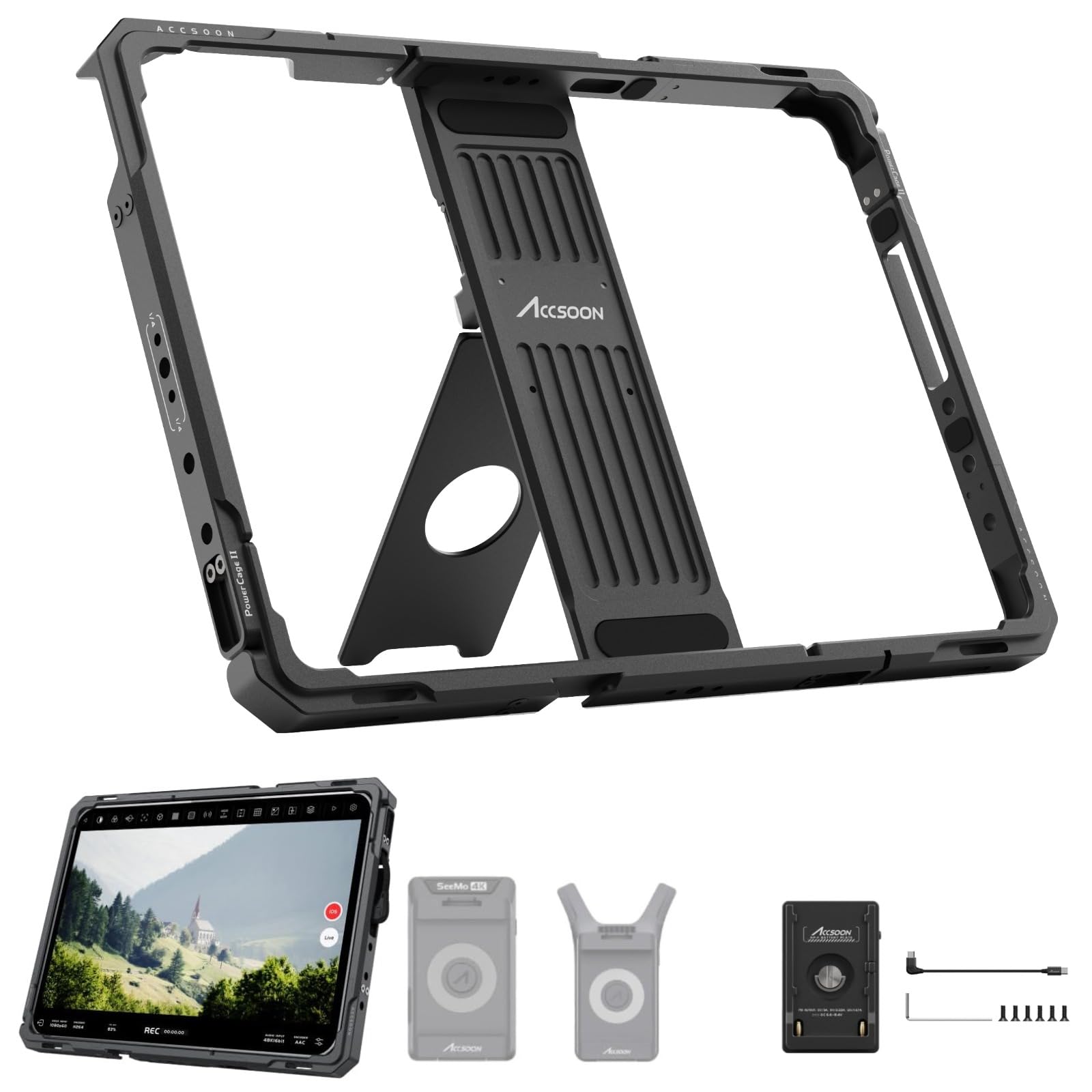 Amazon.com: Accsoon PowerCage Pro II iPad Cage for 12.9-inch iPad
