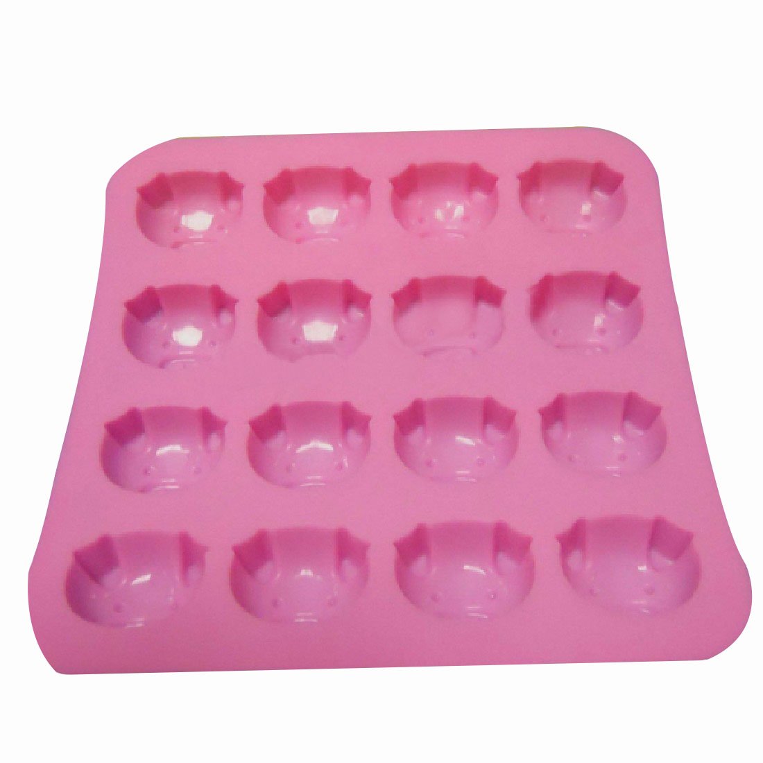 16 piece pig chocolate mould-Pink, Silicone, 17171.8cm