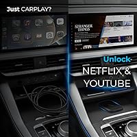 Vista 3 de AutoSky AI Box Lite – Adaptador inalámbrico para CarPlay y Android Auto para CarPlay de fábrica (2016+) – Soporta transmisión de YouTube y Netflix