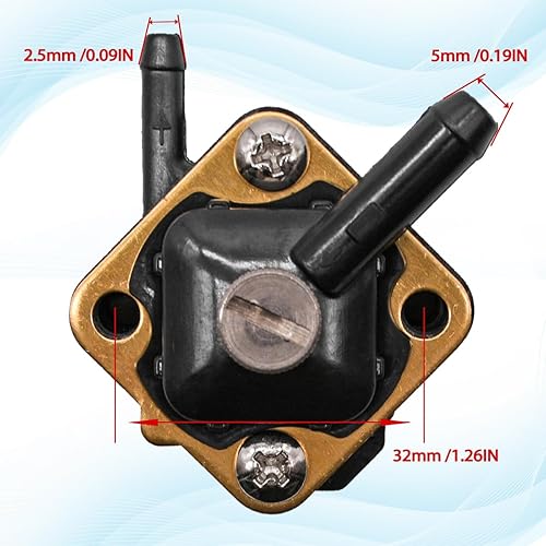 Miniatura 2 de Bomba de combustible 18-7350 para Johnson Evinrude 397839 391638 395091 397274 para Sierra 18-7350 para Mallory 9-35350 Seahorse Outboard 6hp 8hp