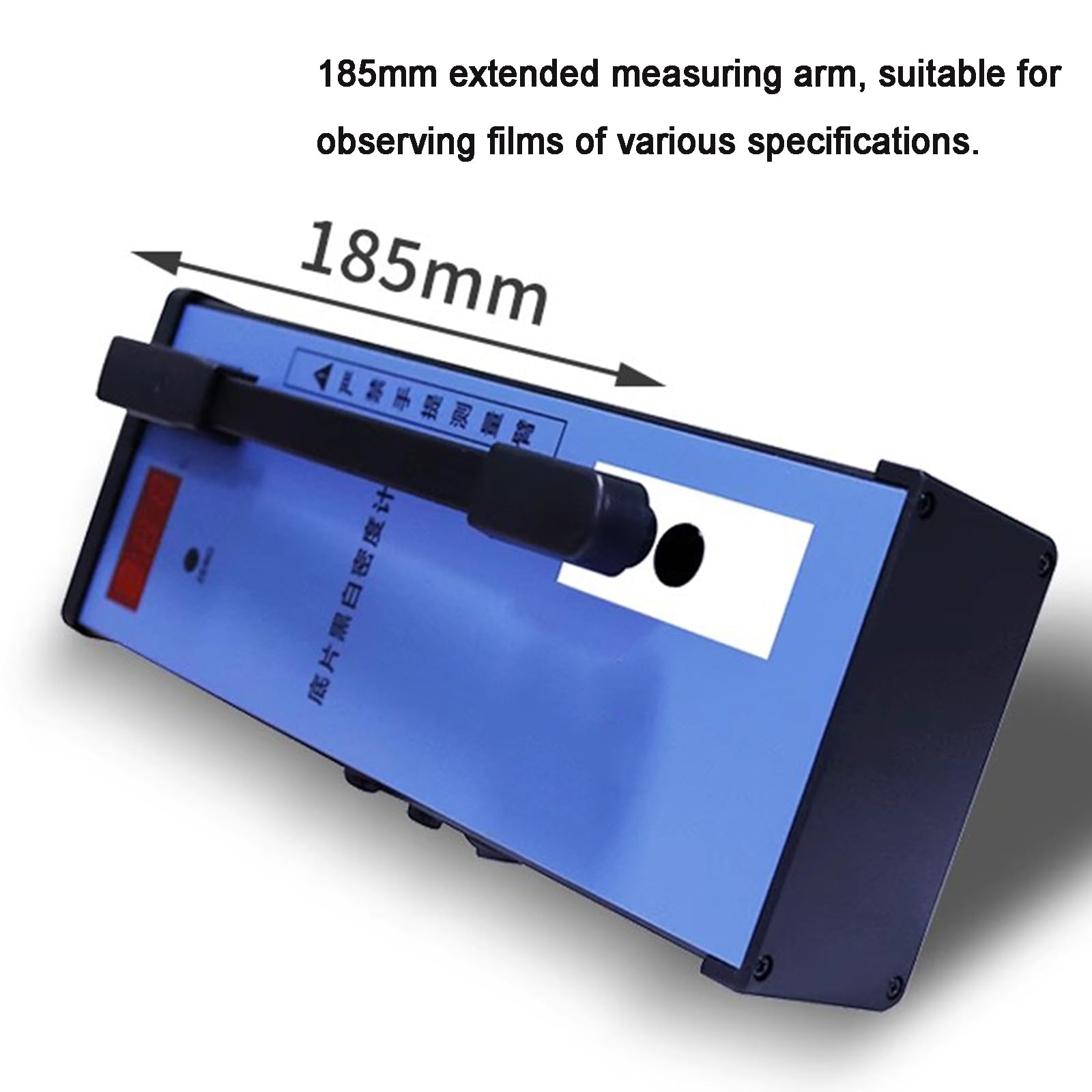 Densitómetro de 220 V para película, medidor de Densidad de transmisión con Brazo de extensión de 185 mm, Rango de 0 a 4,5 D, Apertura de 2 mm.