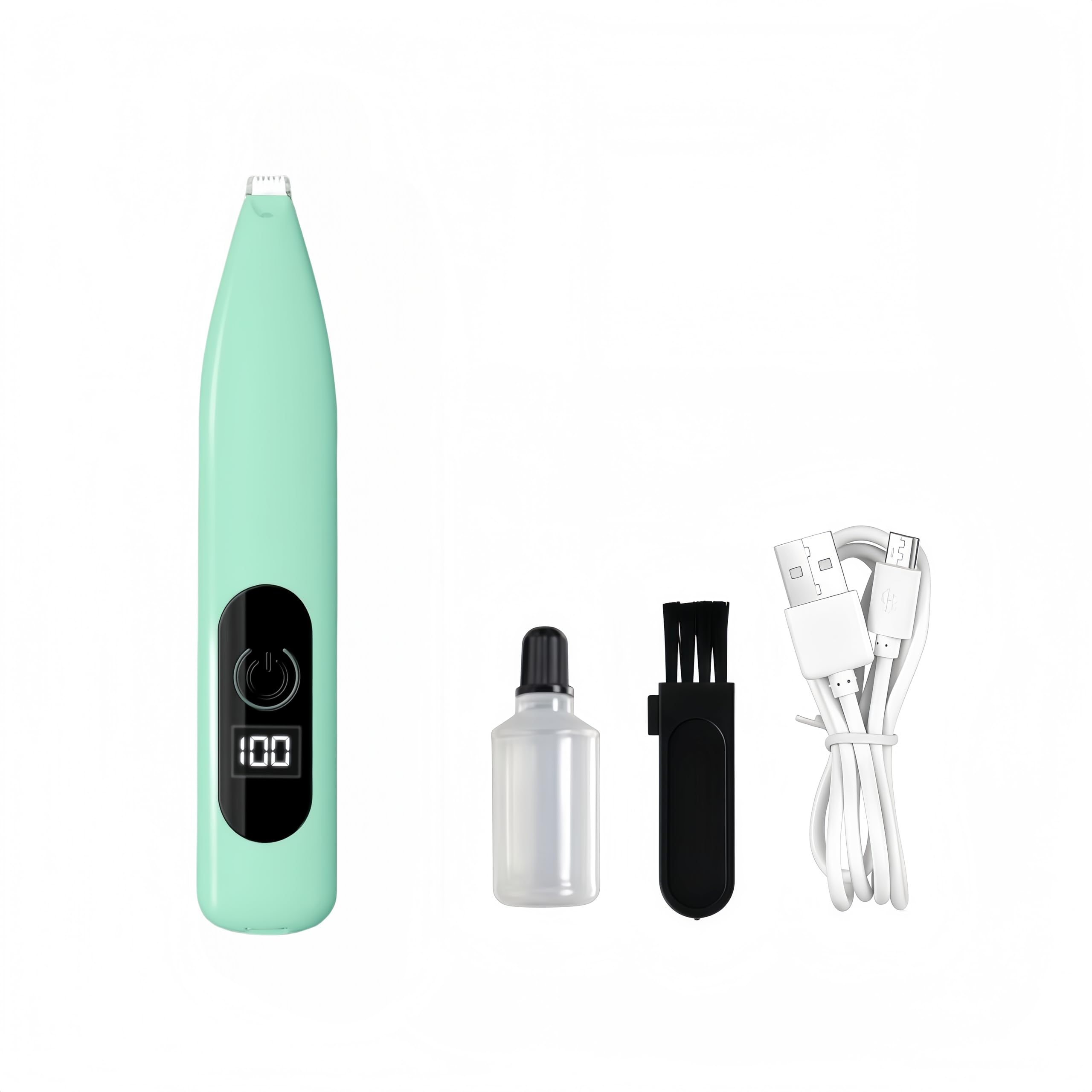 Electric Seam Ripper for Embroidery - Professional Stitch Remover Tool with LED Light & Digital Display, Fast Remove Embroidery & Seams for Sewing, Quilting, DIY Crafts, Safe for All Fabrics (Green)