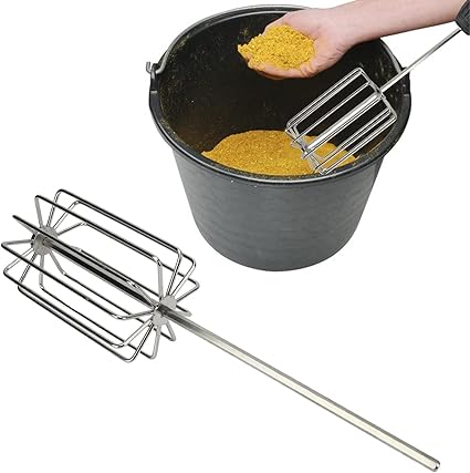 El mezclador de engodos de acero inoxidable de Topyond cuenta con 11 cuchillas para una mezcla eficiente, mango ergonómico y accesorios incluidos para pescadores de agua dulce y salada.