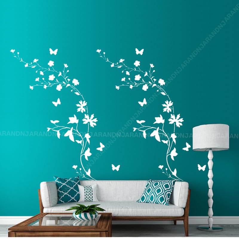 ARandNJ Combo Stencils for Wall Painting (Size:- 16 X 24 Inch) Theme:- "Tempting Floral" with Paint Roller"(Size 4 Inch) DIY Reusable Painting Design Suitable for Bedroom, Entrance Room,Drawing Room (B0D22W86T1) Amazon Price History, Amazon Price Tracker